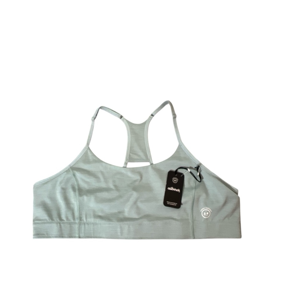 Allbirds Green Hush Natural Flow Bralette Size XXXL Gym Workout NEW
